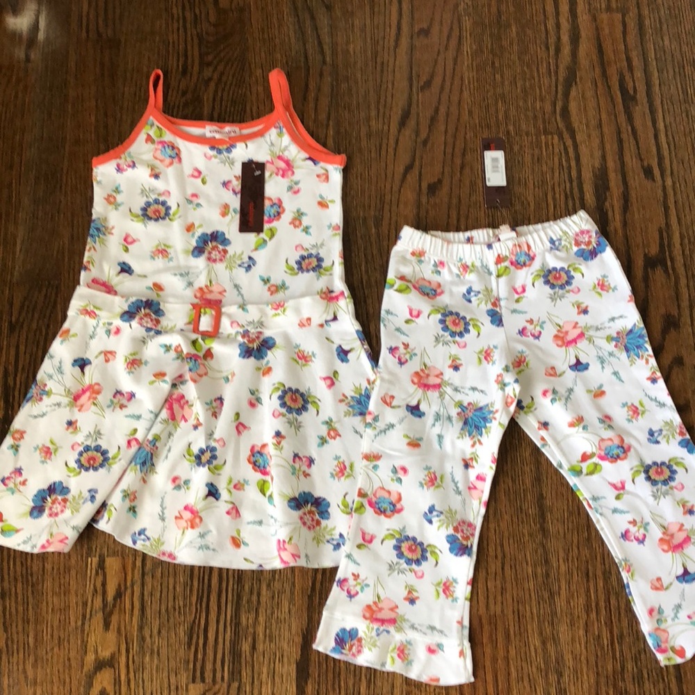 NWT Catimini Set -  Cute dress and leggings.